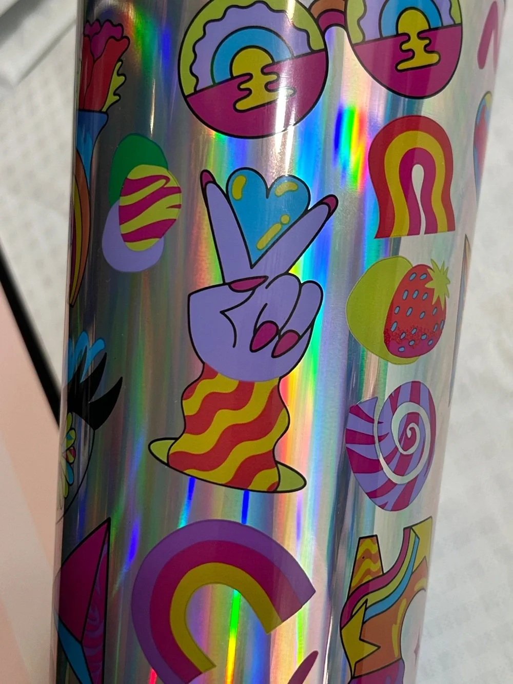 Starbucks Pride Holographic Rainbow Tumbler - Tim Singleton